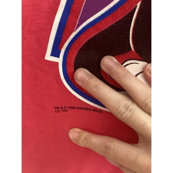 Looney Tunes Vintage 1996 Sylvester Tshirt Pink Size 2XL - Picture 3 of 5